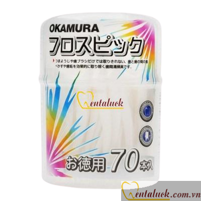 Tăm chỉ kẻ răng 70P OKAMURA Tăm chỉ kẻ răng 70P OKAMURA