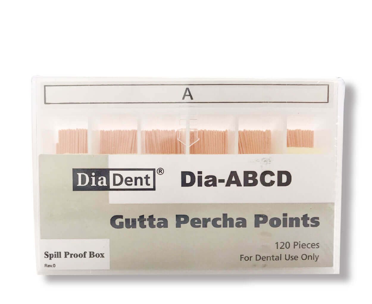Cone phụ Diadent Gutta Percha A (120c/hộp) Cone phụ Diadent Gutta Percha A (120c/hộp)