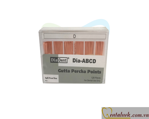 Cone phụ Diadent Gutta Percha D (120c/hộp) Cone phụ Diadent Gutta Percha D (120c/hộp)