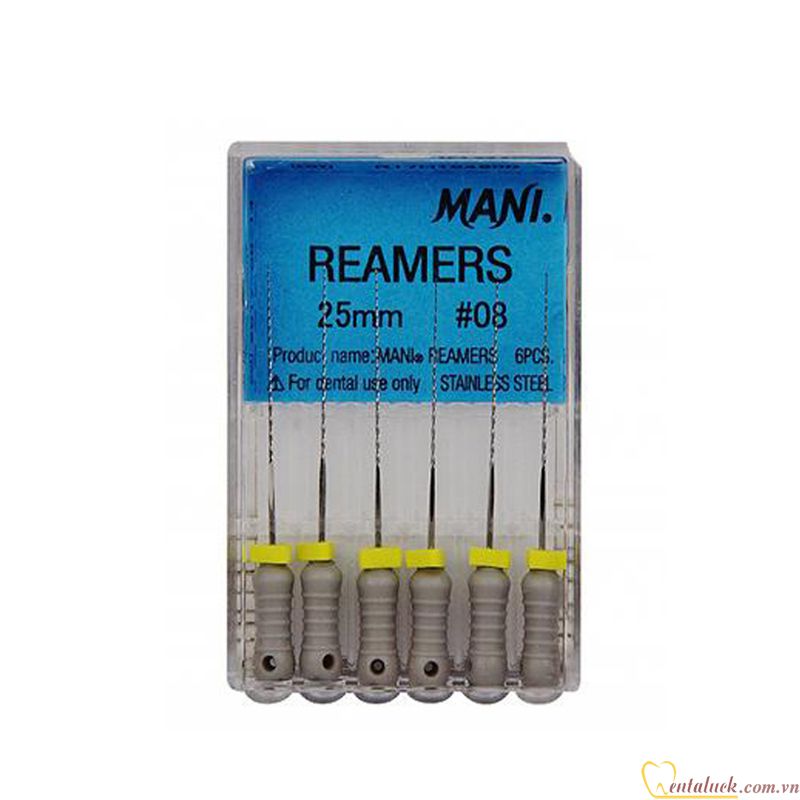Trâm nội nha Mani Reamer số 08 dài 21, 25mm (chính hãng) Trâm nội nha Mani Reamer số 08 dài 21, 25mm (chính hãng)
